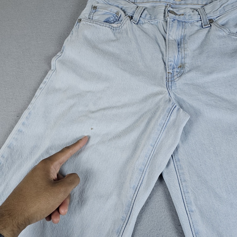 Levis Premium Baggy Dad Jeans Womens 25x30 Blue Light Wash Denim - Picture 4 of 16